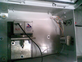 Inštalácia senzoru Nivel210 v prepojovacej skrini 